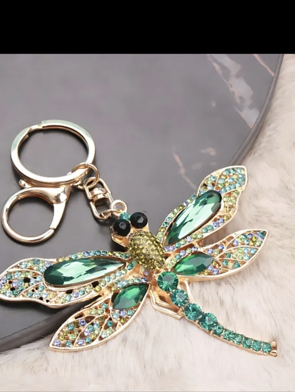 Large Beautiful Dragonfly Bag Charm/ Keychain NEW - Picture 2 of 14